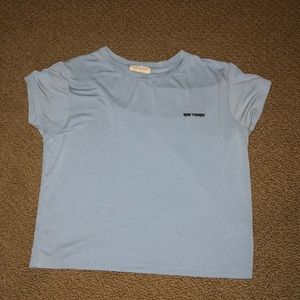 Light blue Stay Creepy T-shirt from Pacsun